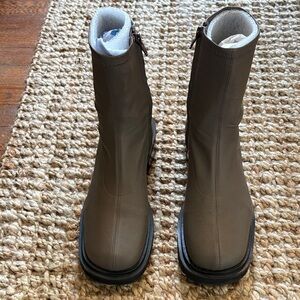 BY FAR Brown Leather Boots